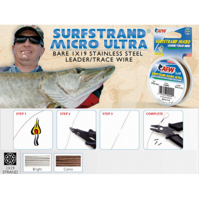 AMERICAN FISHINGN WIRE SURFSTRAND MICRO ULTRA 1x19