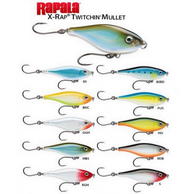 RAPALA X-RAP TWITCHIN MULLET 08