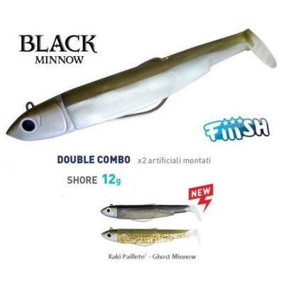 FIIISH BLACK MINNOW 120 DOUBLE COMBO SHORE 12G.