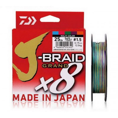 DAIWA J-BRAID GRAND X8 MULTICOLOR 300M