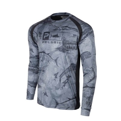 PELAGIC VAPORTEK OPEN SEAS BLACK SHIRT