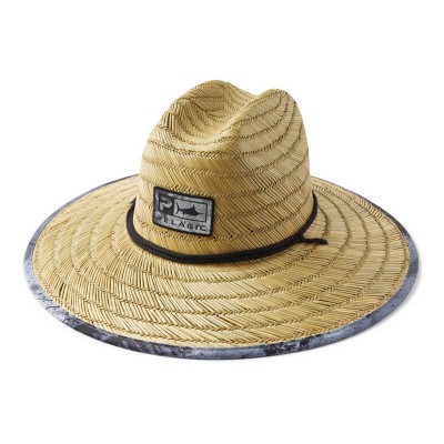 PELAGIC BAJA STRAW SUNHAT OPEN SEAS BLACK